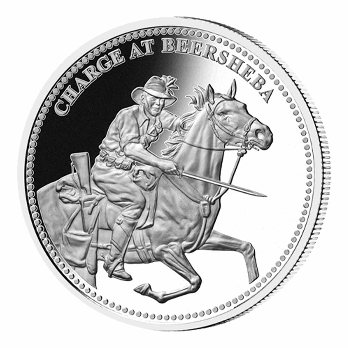 First World War Charge at Beersheba Silver Prooflike Commemorative