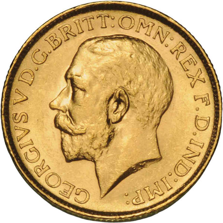 1911-28 King George V Large Head Sovereign aUnc-Unc