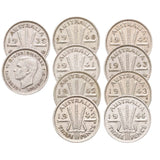 Australia George VI 1939-1945 Complete Fine-Very Fine 65-Coin Set