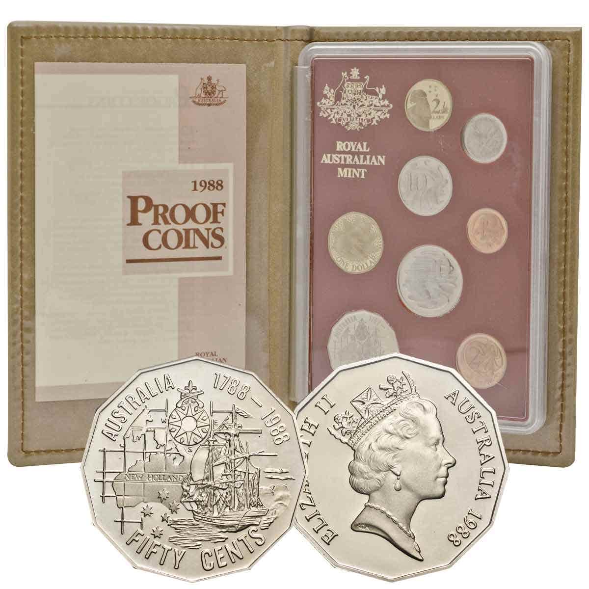 Australia 1988 Bicentennial 8-Coin Proof Set