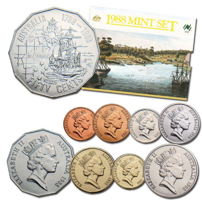 Australia Bicentennial 1988 8-Coin Mint Set