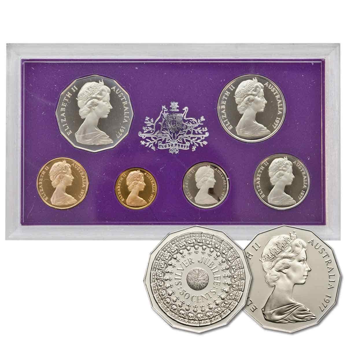 Australia Elizabeth II Silver Jubilee 1977 6-Coin Proof Set