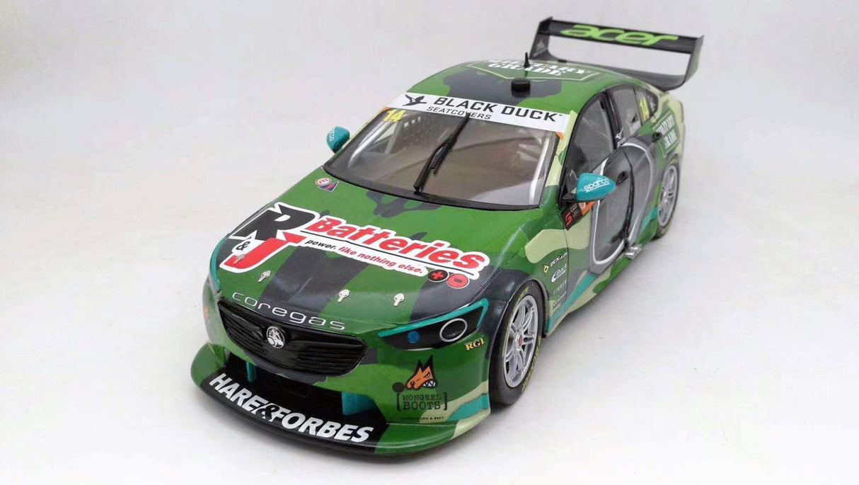 Holden ZB Commodore - Brut Military Grade - #14, T.Hazelwood - 3rd place, Race 12, Truck Assist Sydney SuperSprint - 1:18 Scale Diecast Model Car