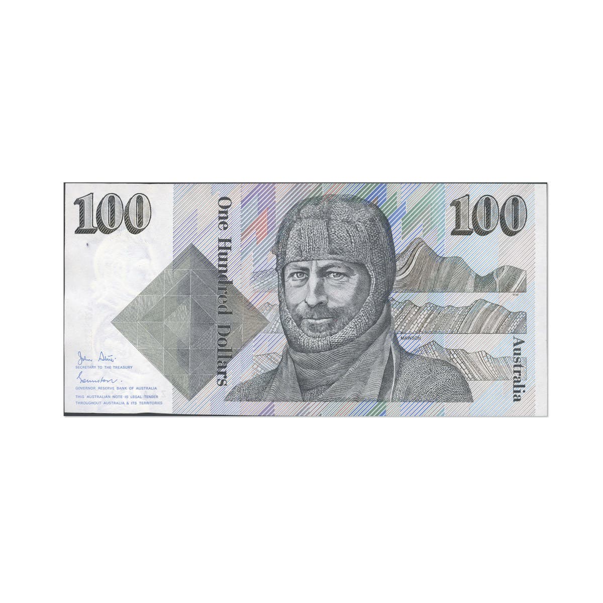 Australia 1984 $100  R608F Johnston/Stone ZAA First Prefix Uncirculated Banknote