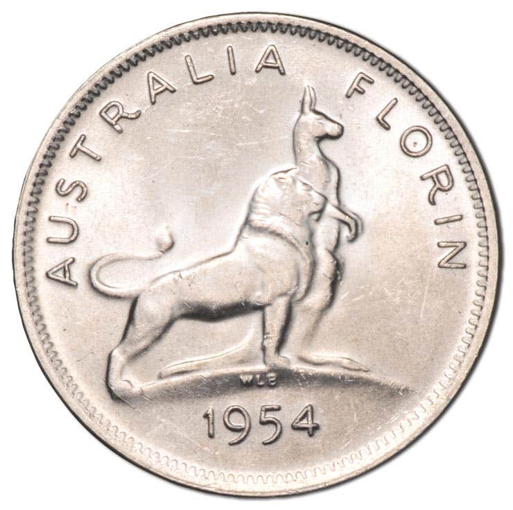 Elizabeth II 1954 Royal Visit Florin Uncirculated