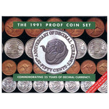 Australia Decimal Currency 25th Anniversary 1991 8-Coin Proof Set