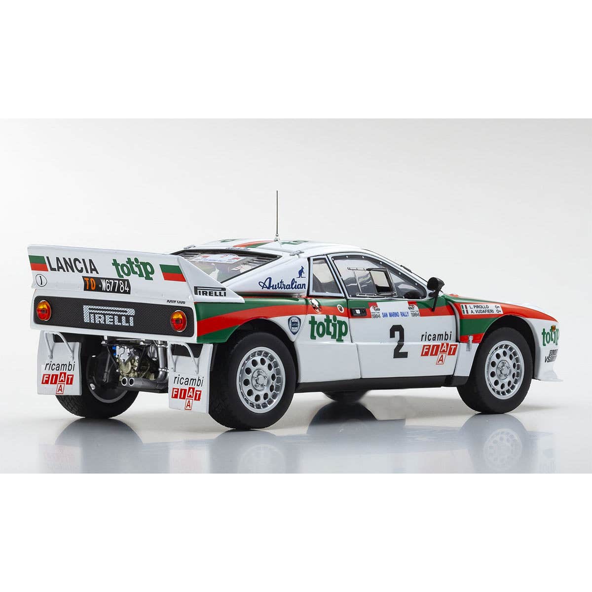 Lancia Rally 037 1984 San Marino Nr. 2 - 1:18 Scale Diecast Model Car