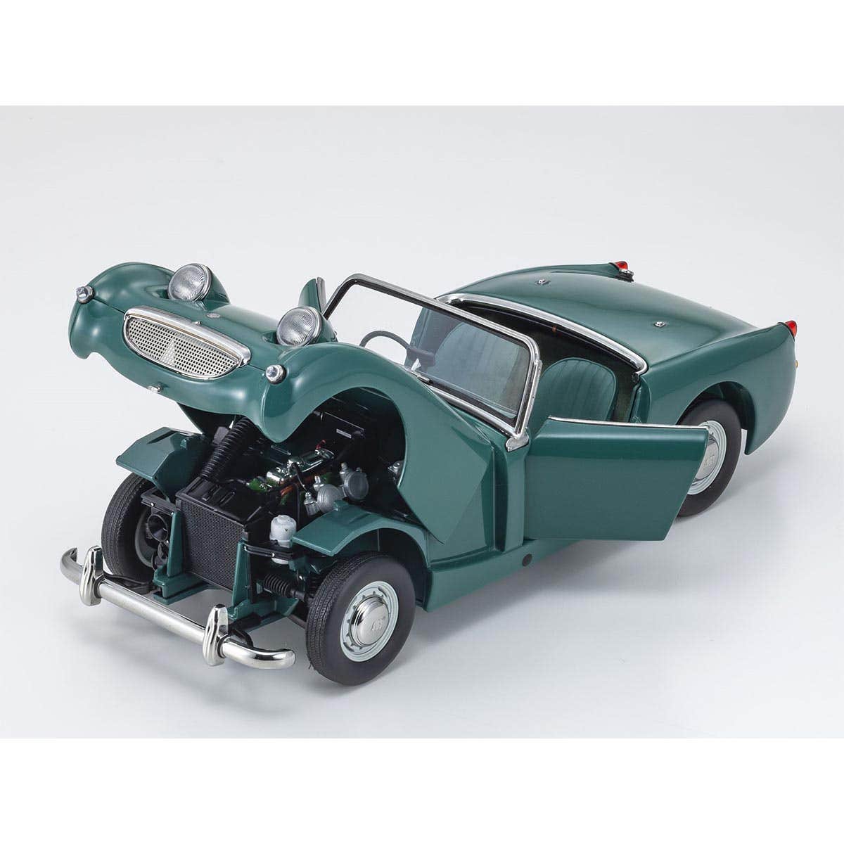 Austin Healey Sprite Mk-1 - Leaf Green - 1:18 Scale Diecast Model Car