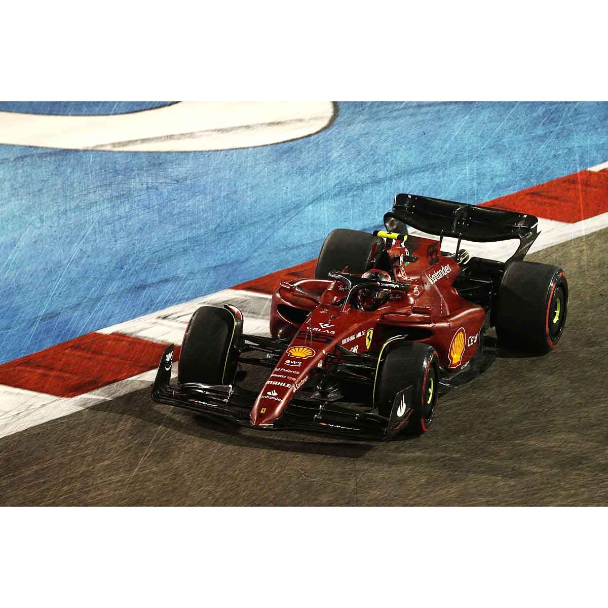 Ferrari F1-75 No.55 2nd Bahrain GP 2022 - Carlos Sainz Jr. - 1:43 Scale Resin Model Car
