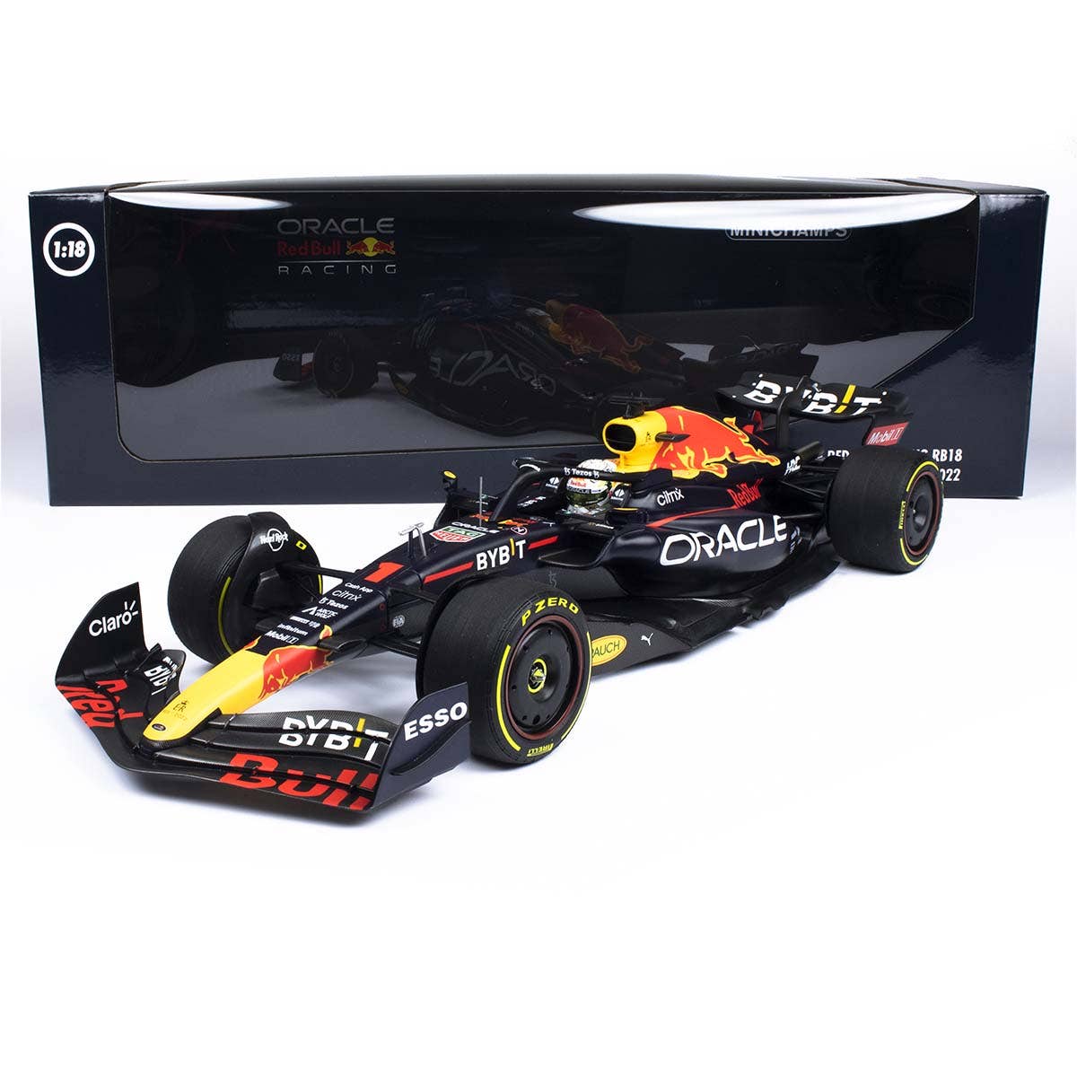 Oracle Red Bull Racing RB18 - Max Verstappen - Winner Italian GP 2022 - 1:18 Scale Diecast Model Car