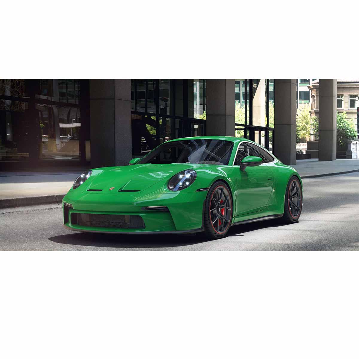 PORSCHE 911 (992) GT3 TOURING - 2021 - GREEN W/BLACK WHEELS - 1:43 Scale Diecast Model Car