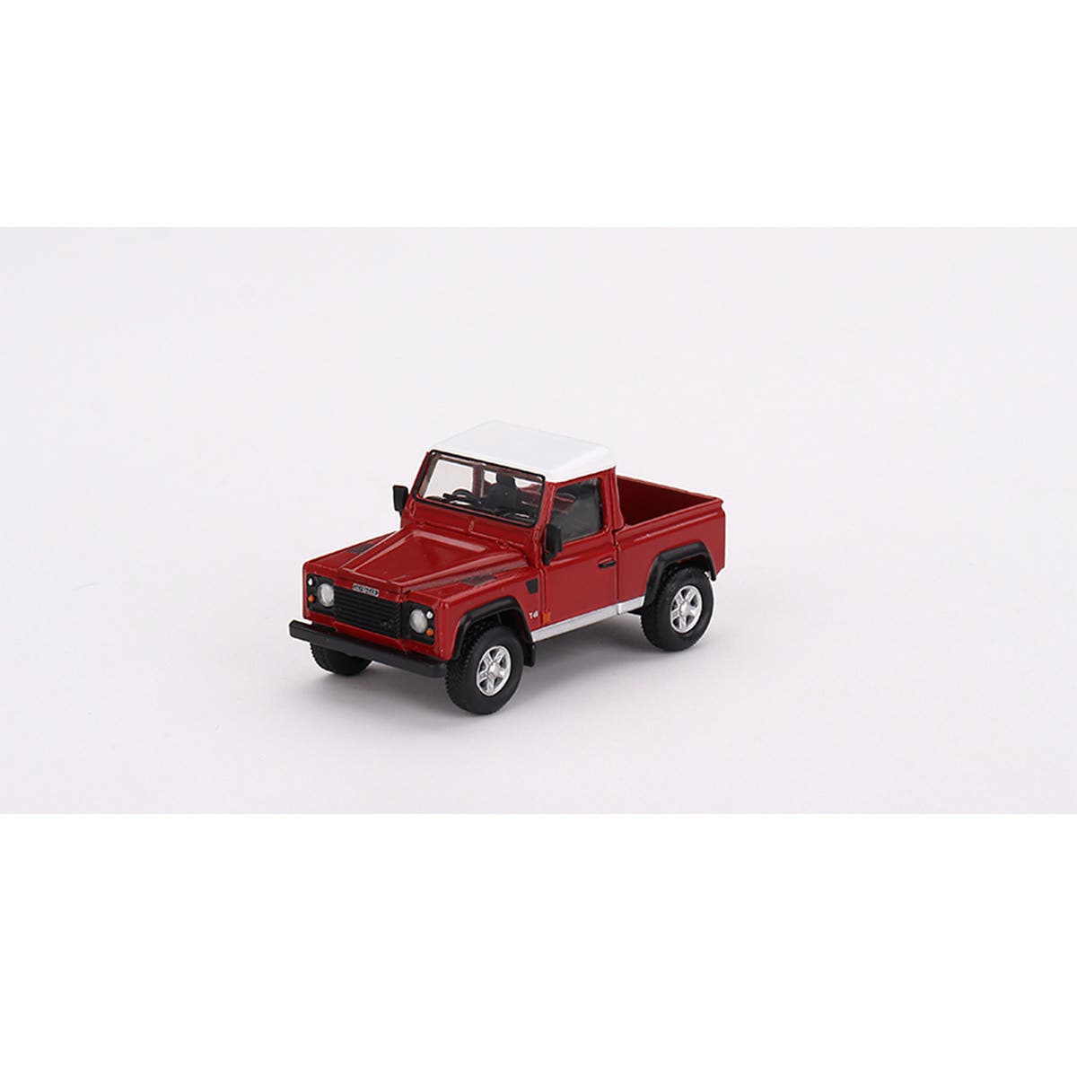 Land Rover Defender 90 Pickup Masai Red - 1:64 Scale Diecast  Model Car