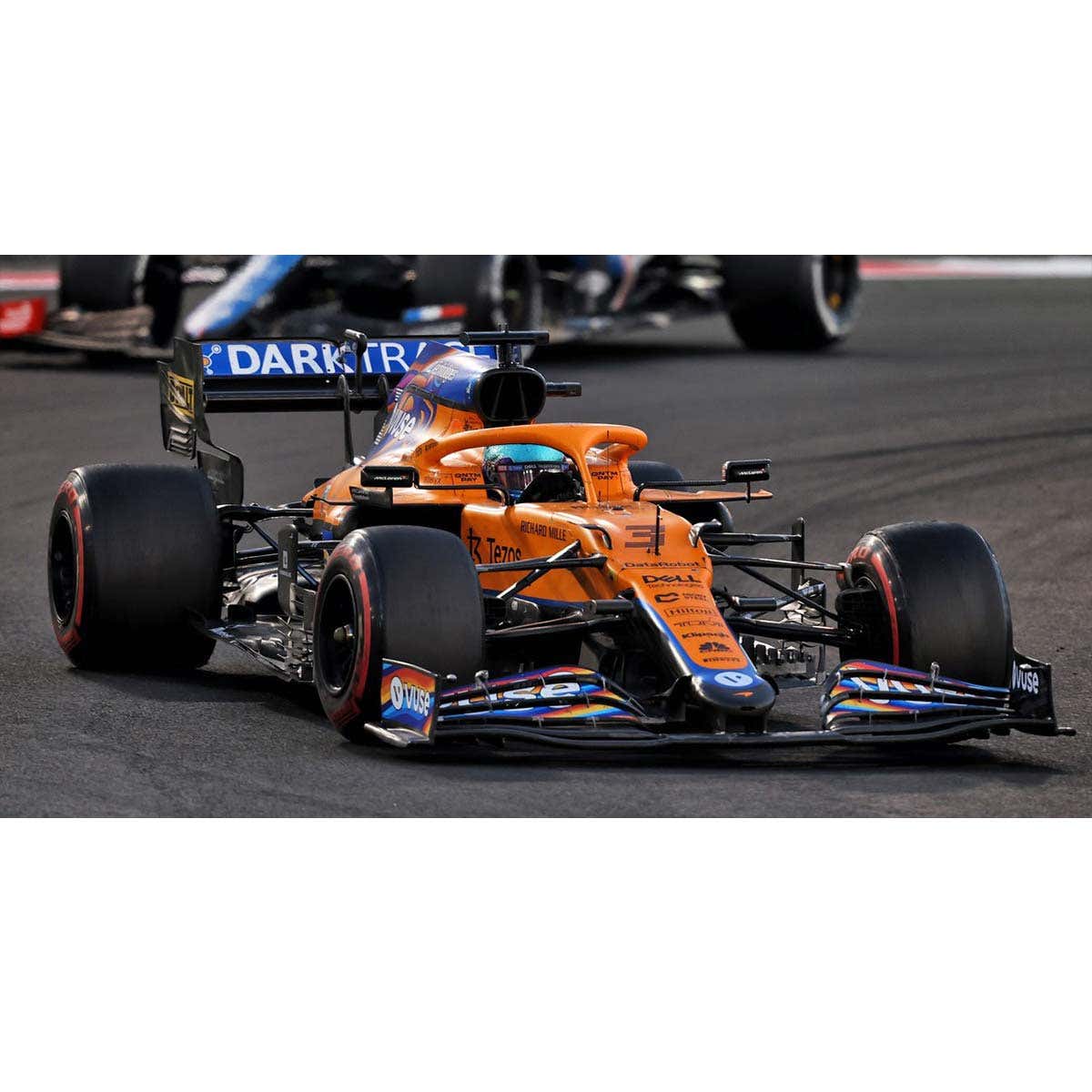 McLaren MCL35M No.3 McLaren - Abu Dhabi GP 2021  - Daniel Ricciardo - 1:43 Scale Resin Model Car