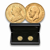 1899-1931 Perth Mint First & Last Gold Sovereign Pair VF-aUnc