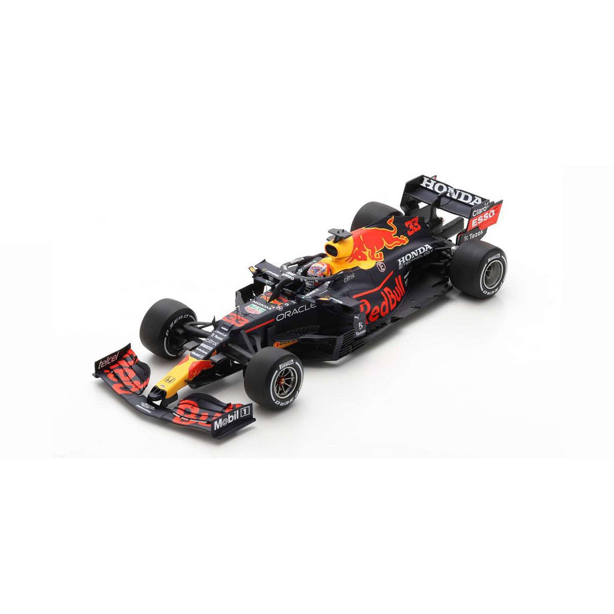 Red Bull Racing Honda RB16B No.33 Red Bull Racing - Winner Dutch GP 2021 - Max Verstappen.  With Acrylic Cover.  Limited 321 - 1:12 Scale Resin Model Car