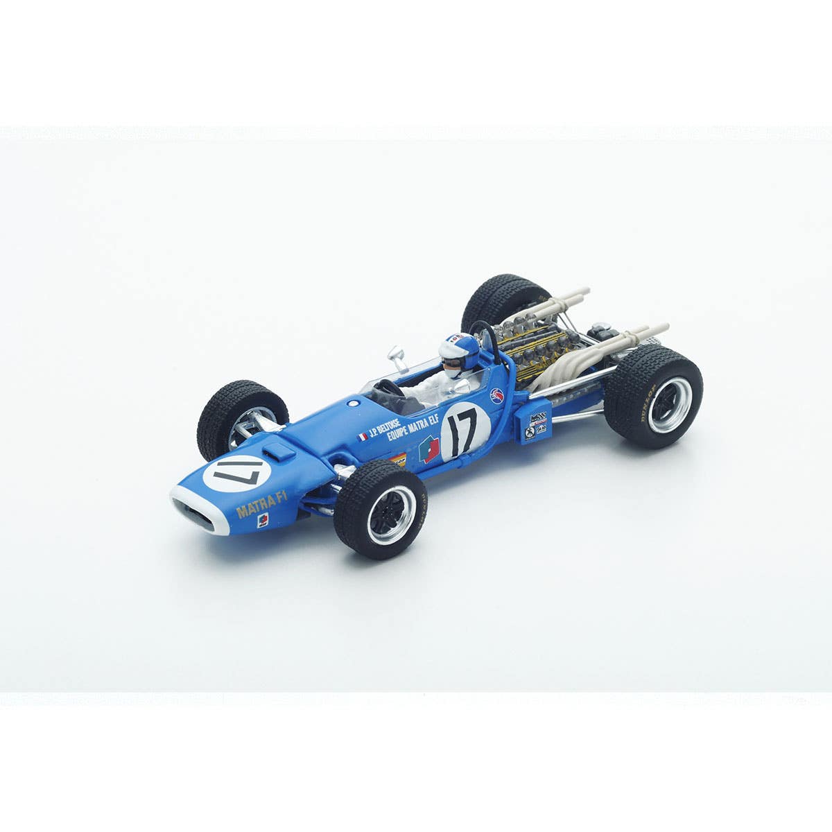 Matra MS11 No.17 2nd Dutch GP 1968 - Jean-Pierre Beltoise - With Acrylic Cover - 1:18 Scale Resin Model Car