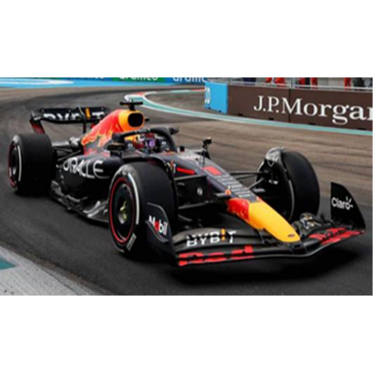 Oracle Red Bull Racing RB18 No.1 Oracle Red Bull Racing - Winner Miami GP 2022 - Max Verstappen.  With Acrylic Cover - 1:18 Scale Resin Model Car