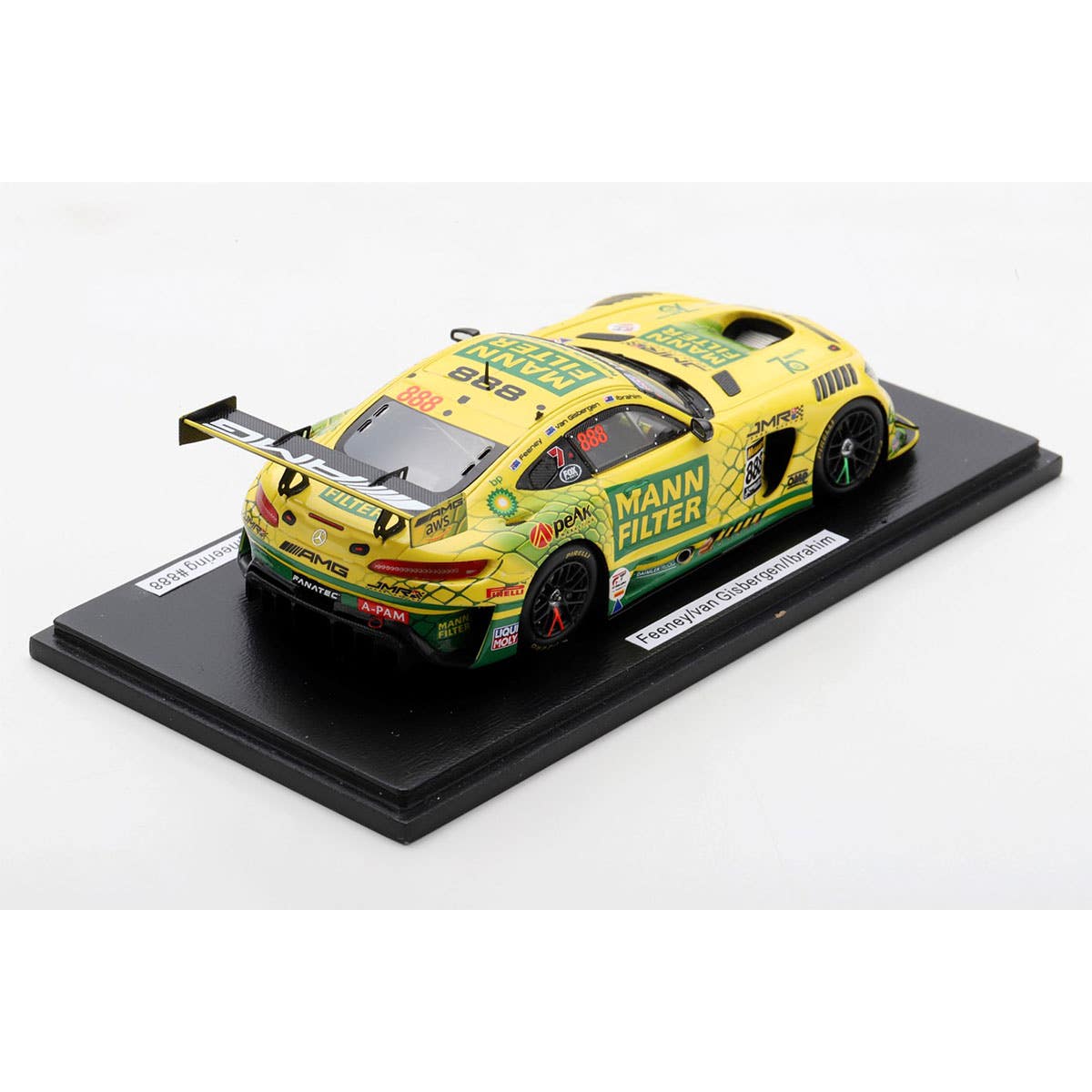 MERCEDES-AMG GT3 - 2022 BATHURST 12-HOUR - TRIPLE EIGHT RACE ENGINEERING #888 - FEENEY/VAN GISBERGEN/IBRAHIM - 3RD PLACE - 1:43 Scale Resin Model Car