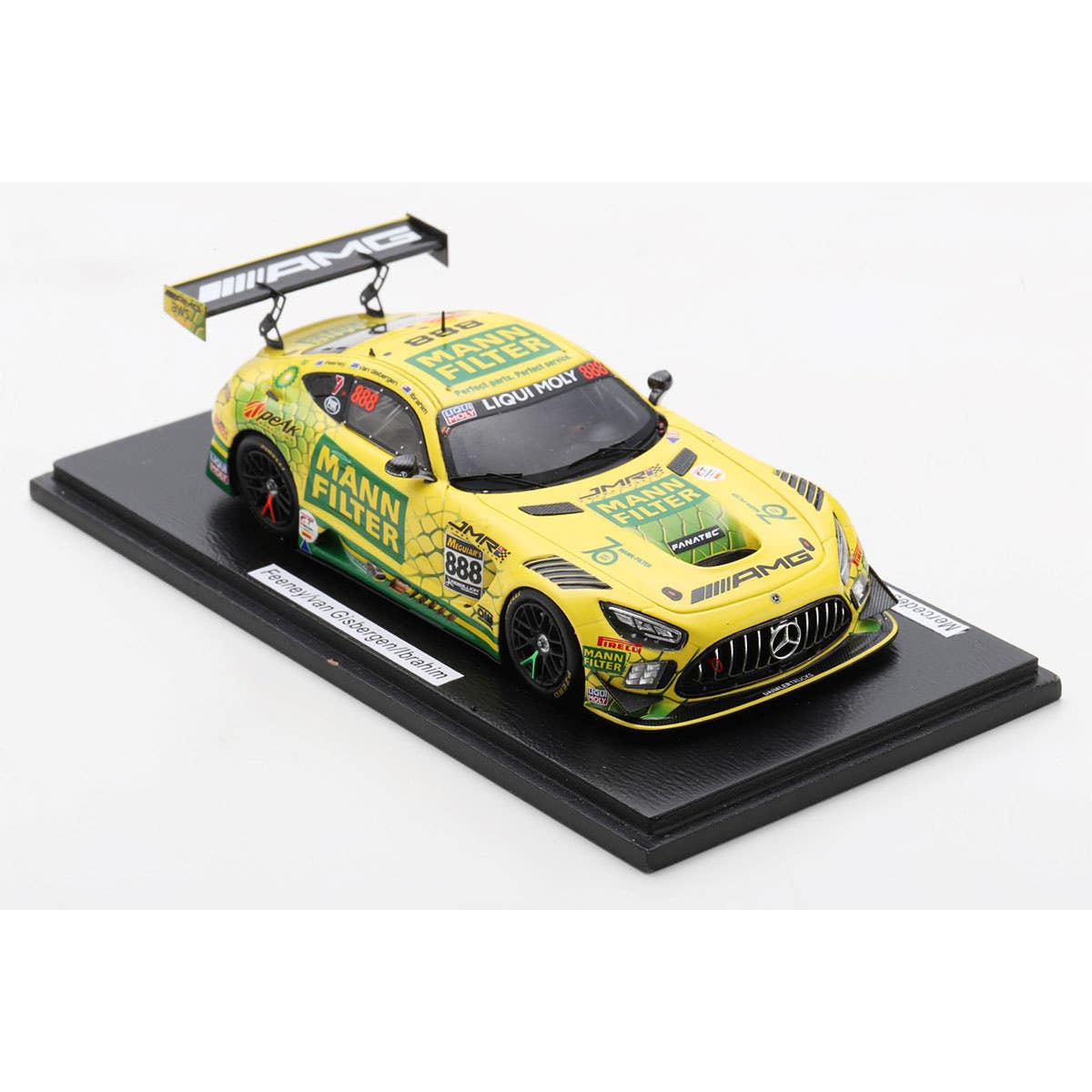 MERCEDES-AMG GT3 - 2022 BATHURST 12-HOUR - TRIPLE EIGHT RACE ENGINEERING #888 - FEENEY/VAN GISBERGEN/IBRAHIM - 3RD PLACE - 1:43 Scale Resin Model Car