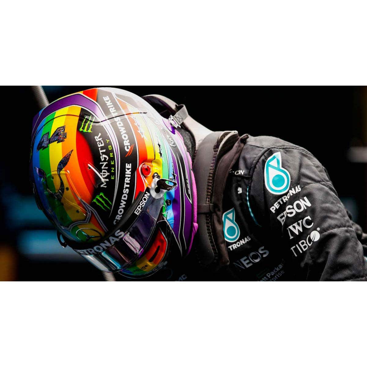 Mercedes-AMG - Abu Dhabi GP 2021 - Lewis Hamilton - 1:5 Scale Resin Model Helmet