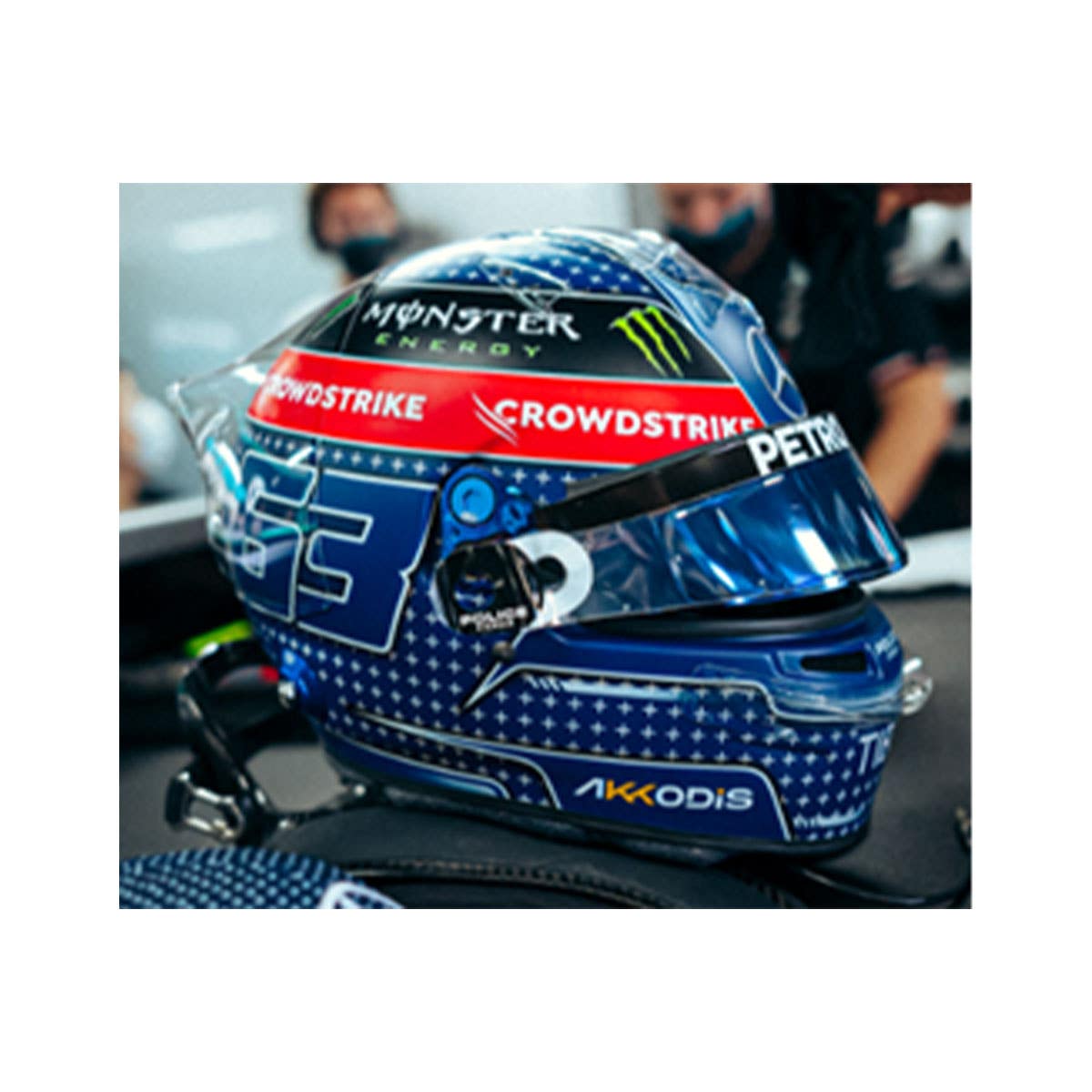 Mercedes-AMG - Japanese GP 2022 - George Russell - 1:5 Scale Resin Model Helmet