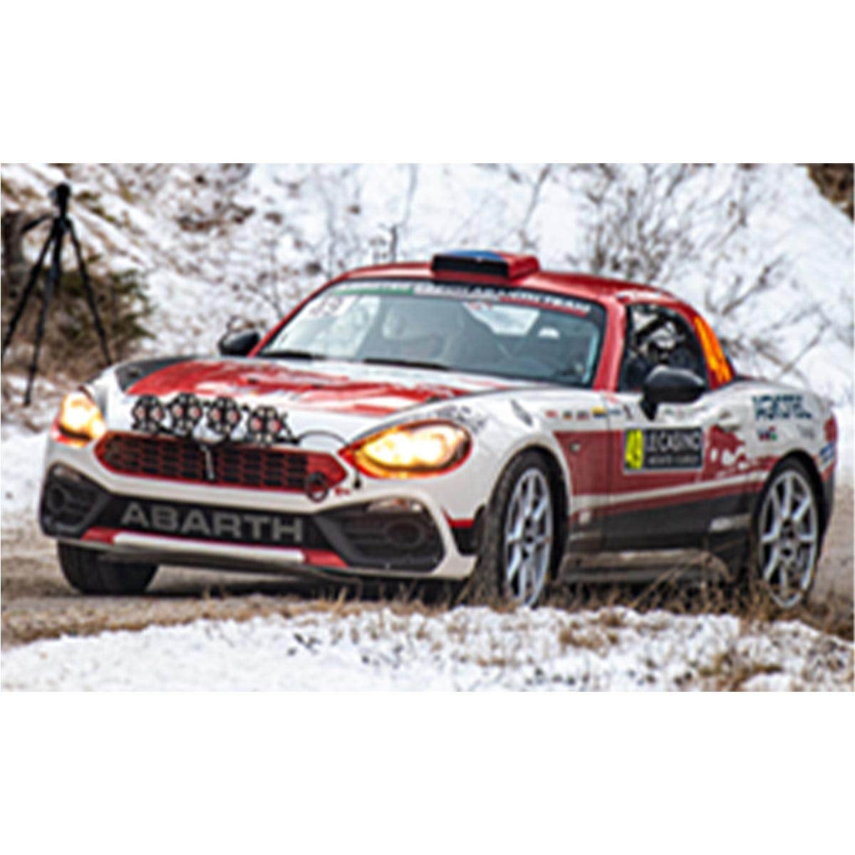 Abarth 124 Rally RGT No.49 Rally Monte Carlo 2022 - Martin Rada - Jaroslav Jugas - 1:43 Scale Resin Model Car