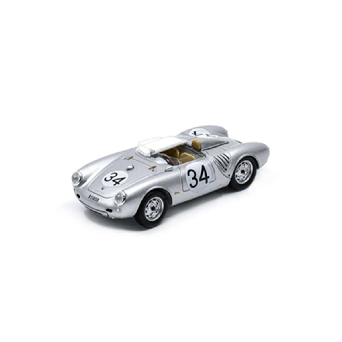 Porsche 550A No.34 24H Le Mans 1957 - E. Crawford - C. Storez - 1:43 Scale Resin Model Car