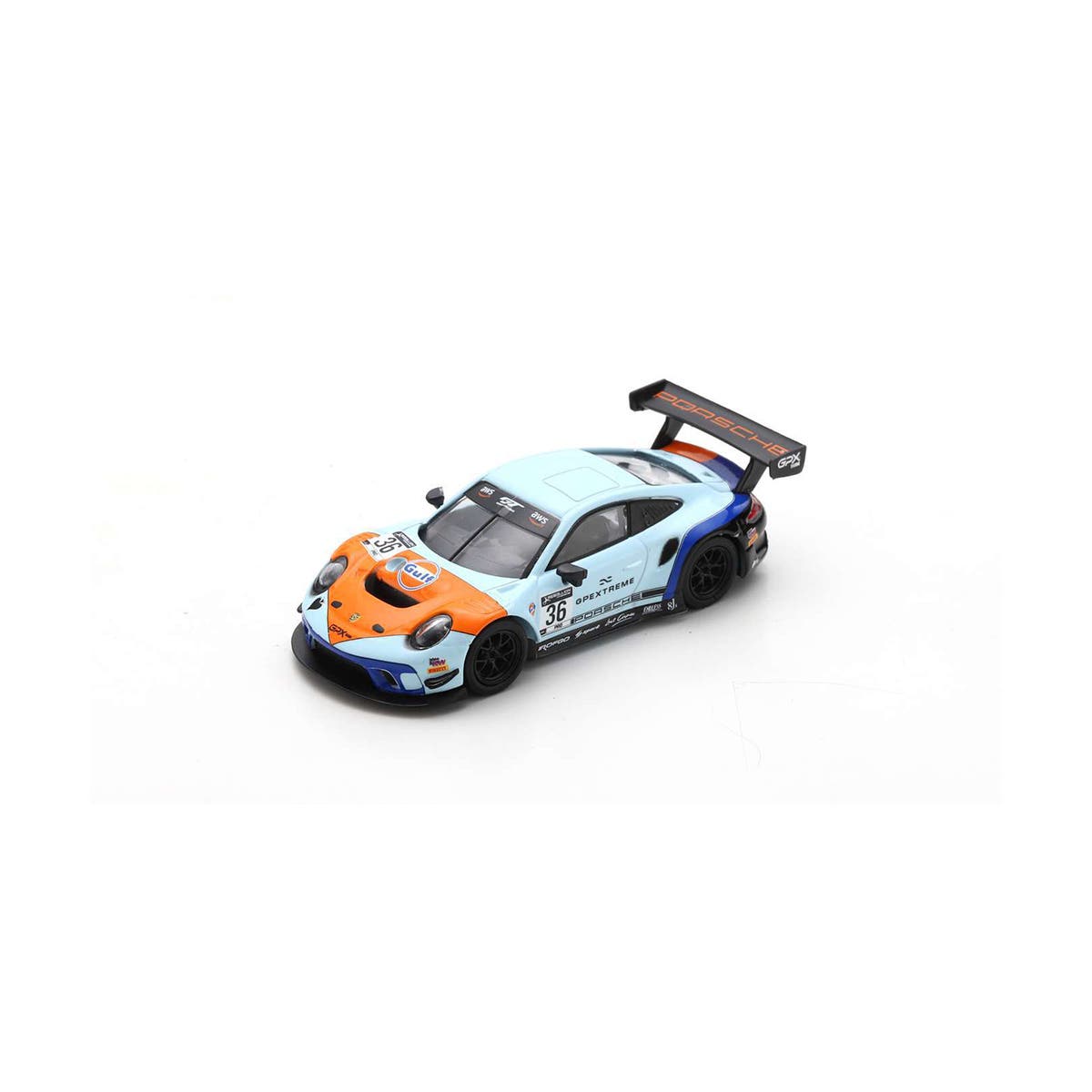 Porsche GT3 R GPX Racing No.36 "The Spade" - 1:64 Scale Resin Model Car