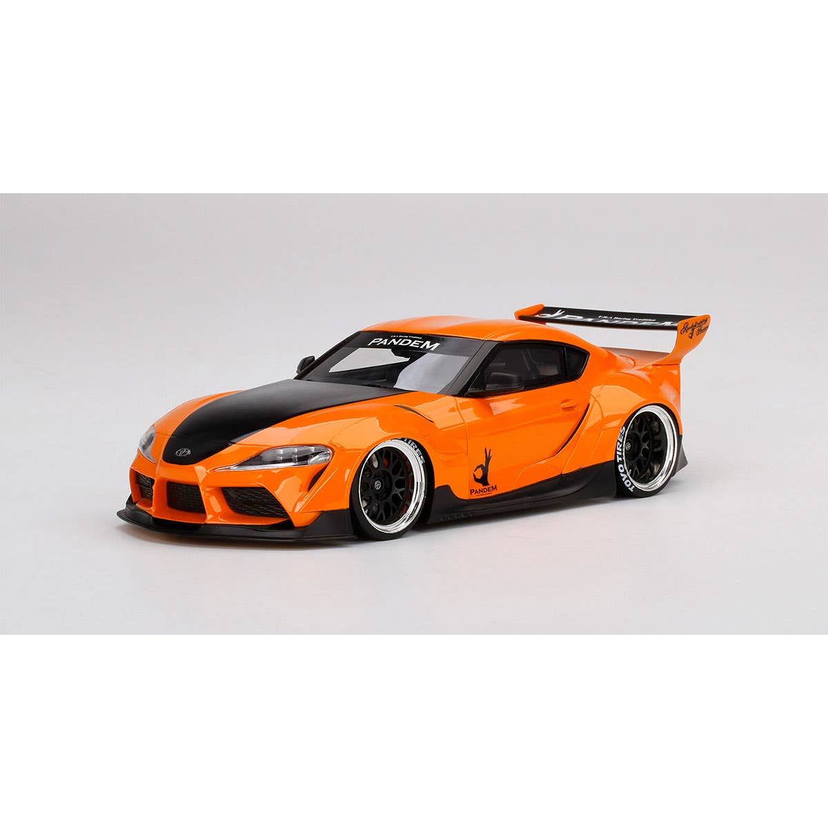 Pandem Toyota GR Supra V1.0 Orange - 1:18 Scale Resin Model Car