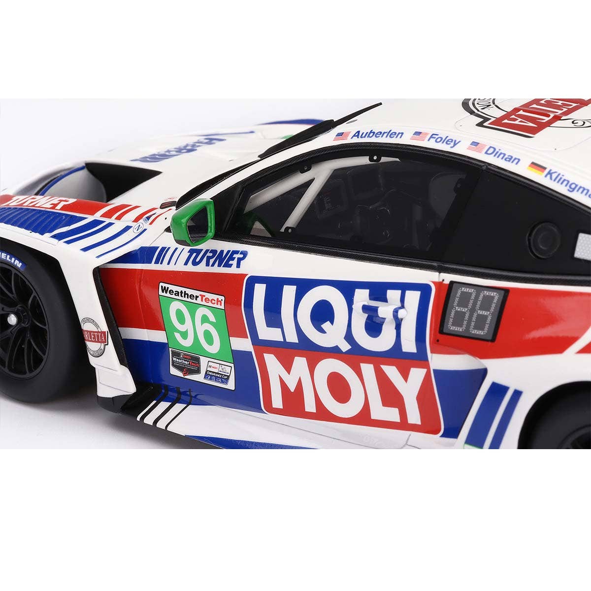 BMW M4 GT3 #96 Turner Motorsport 2022 IMSA Daytona 24 Hr. - 1:18 Scale Resin Model Car