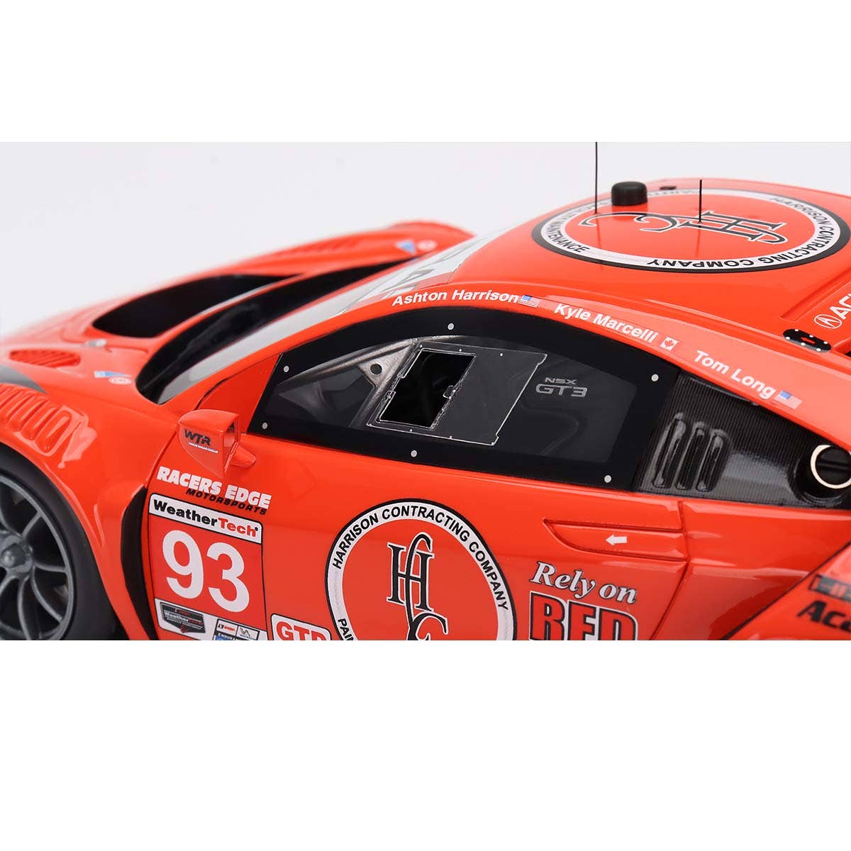 Acura NSX GT3 EVO22 #93 WTR Racers Edge Motorsports  2022 IMSA  Sebring 12 Hrs - 1:18 Scale Resin Model Car