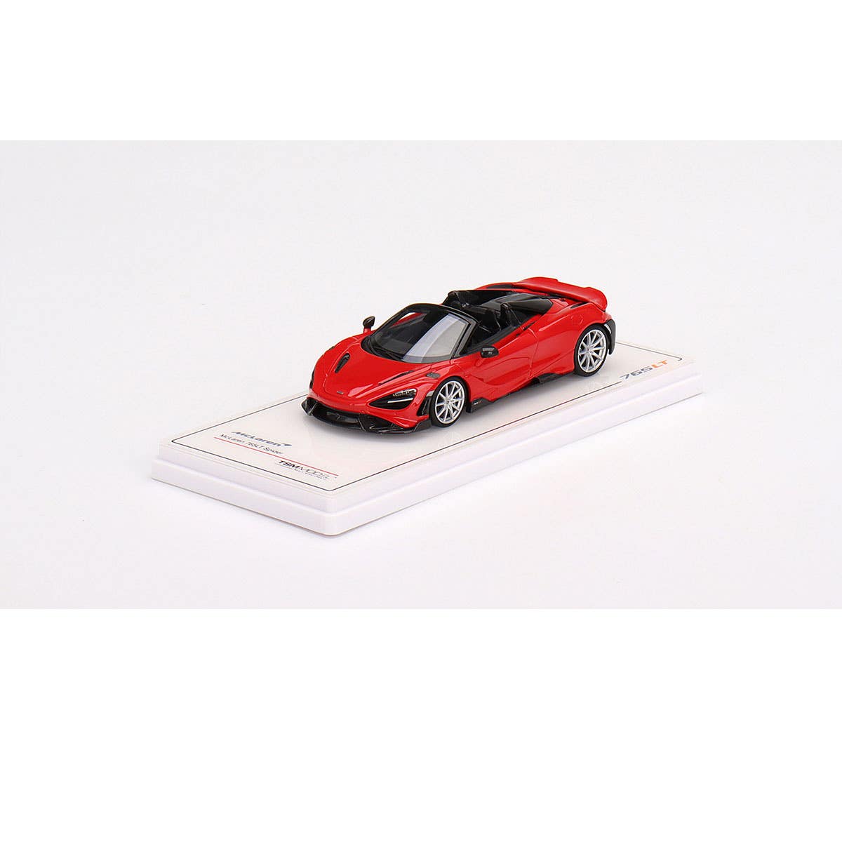 McLaren 765LT Spider Vermillion Red - 1:43 Scale Resin Model Car